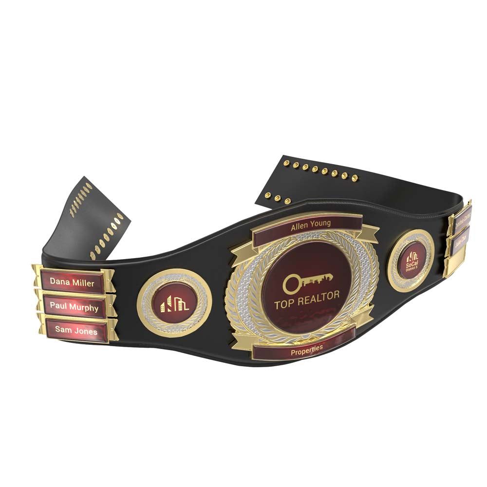 Championship Belt with Medallions and Name Plates Championship Belt with Medallions and Name Plates