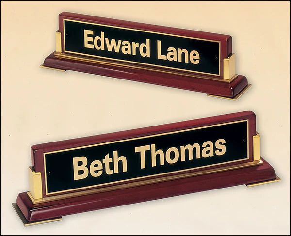 Rosewood Piano Finish Nameplate Rosewood Piano Finish Nameplate