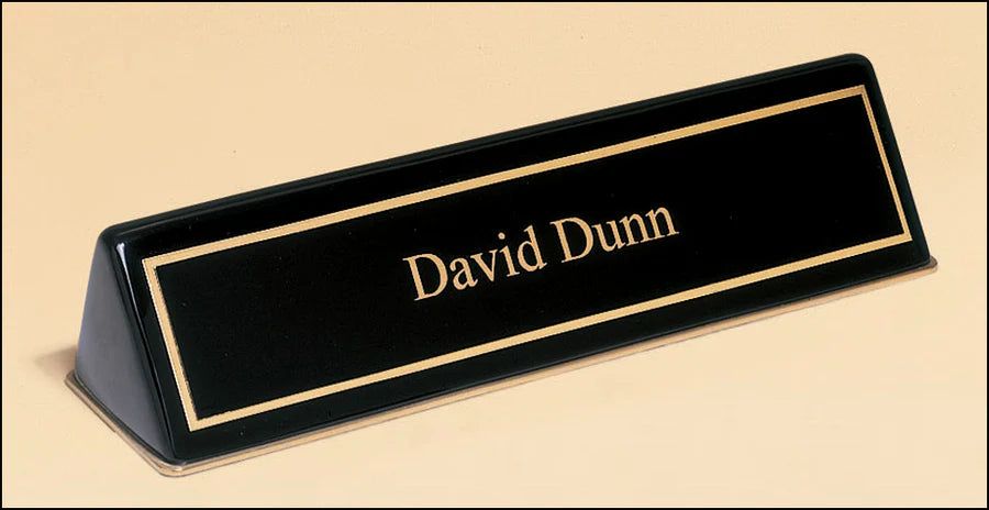 Black Stained Piano Finish Nameplate Black Stained Piano Finish Nameplate