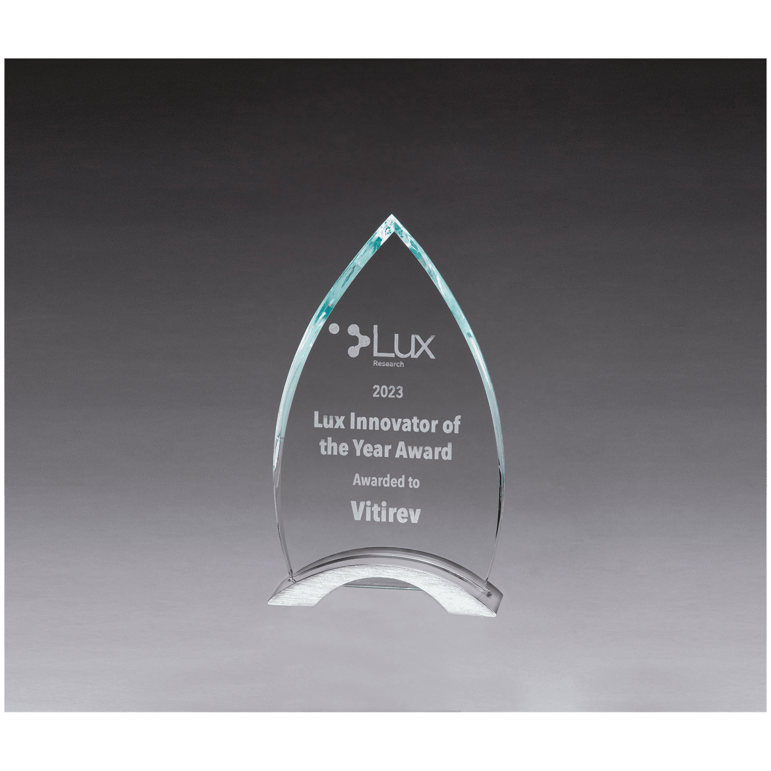Flame Series Glass on Brush Aluminum Stand Flame Series Glass on Brush Aluminum Stand