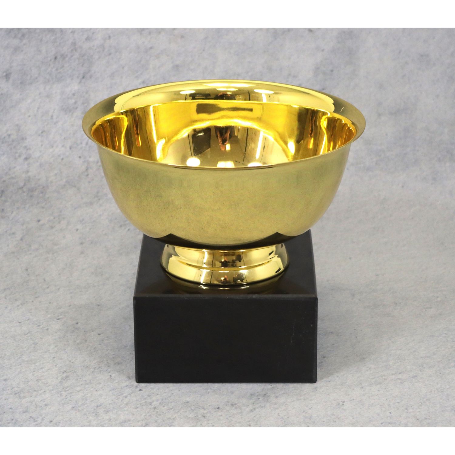 Gold Revere Bowl on Marble Base Gold Revere Bowl on Marble Base