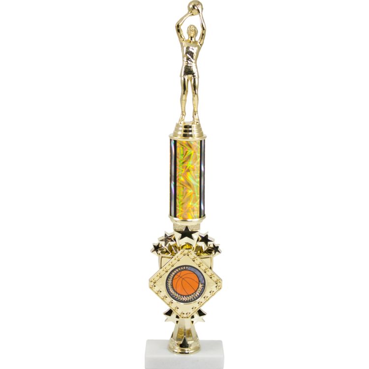 Diamond Series Trophy With A Round Column On A Marble Base Diamond Series Trophy With A Round Column On A Marble Base