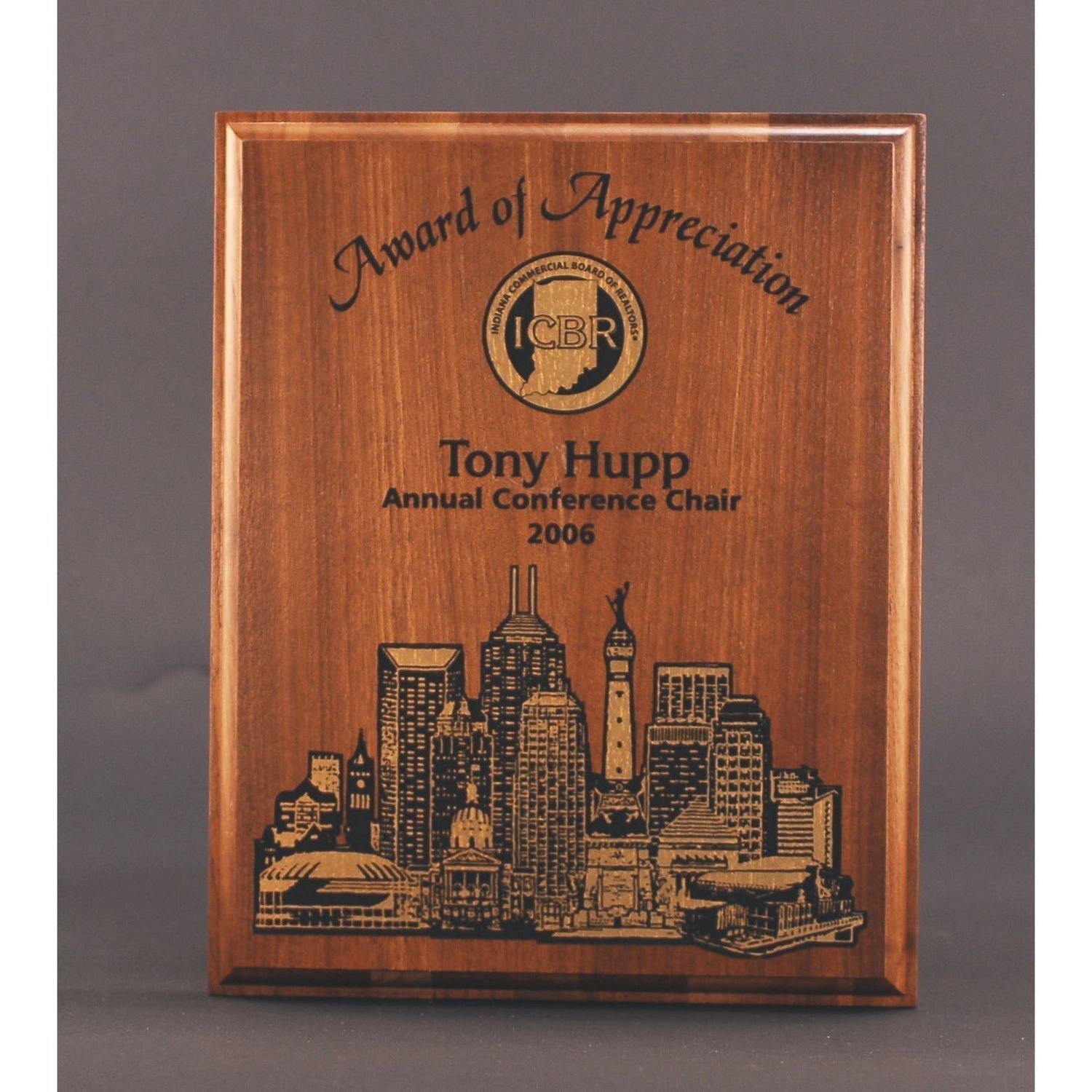 Executive Walnut Engraved Plaque Executive Walnut Engraved Plaque