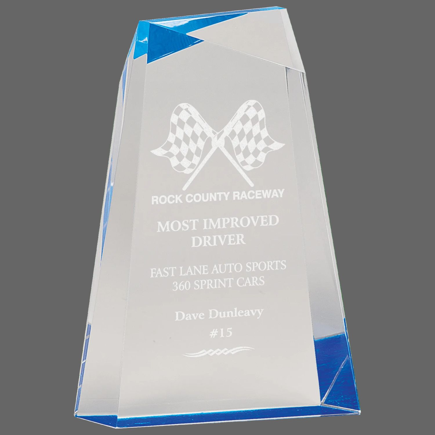Freestanding Reflective Acrylic Wedge