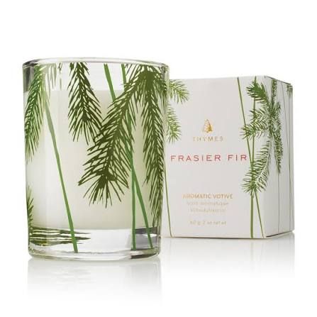 THYMES  2OZ VOTIVE PINE NEEDLE FRASIER FIR