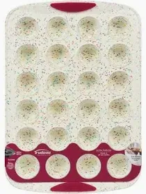 TRUDEAU SILICONE MINI MUFFIN PAN 24C CONFETTI