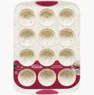 TRUDEAU SILICONE CONFETTI 12C MUFFIN PAN