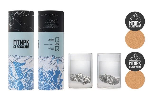 MTNPK WHISTLER/BLACKCOMB COLLECTION GLASS SET