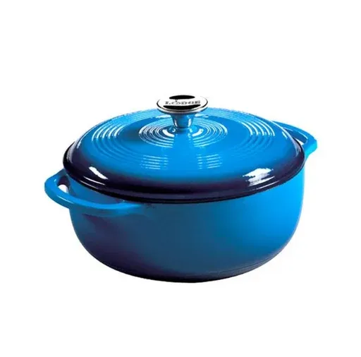 LODGE 4.6Q ENAMEL DUTCH OVEN BLUE