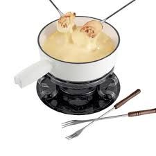 SWISSMAR LUGANO CAST IRON FONDUE (WHITE)
