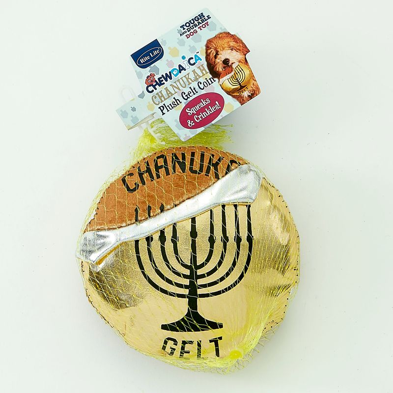 "CHEWDAICA"™ CHNK GELT DOG TOY,PLUSH,CRINKLES,SQUEAKS,5",MESH,TAG