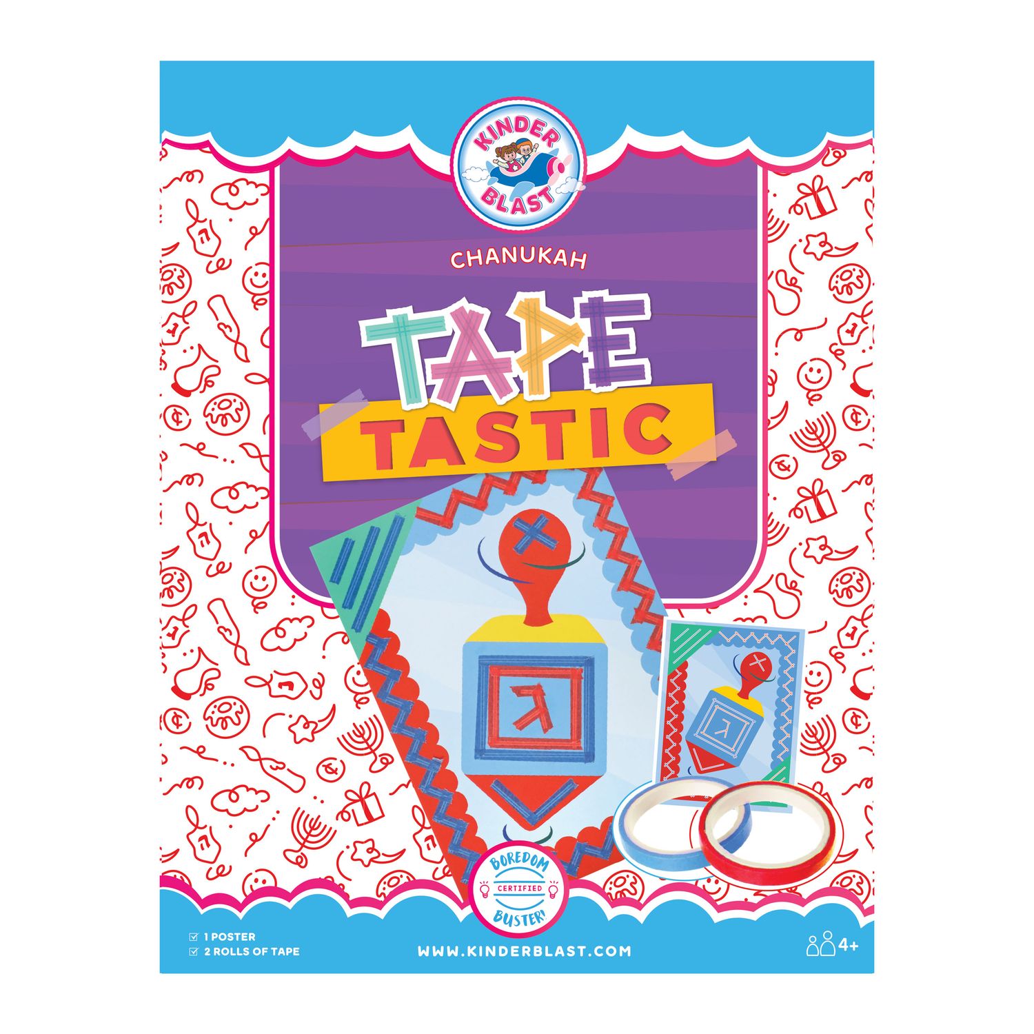 CHANUKAH "TAPE TASTIC" CRAFT
