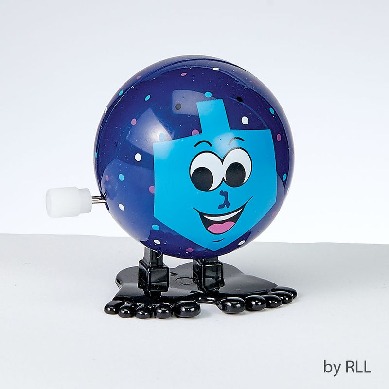 CHANUKAH JUMPING DREIDEL, PLASTIC, 1.8", 12/DISPLAY