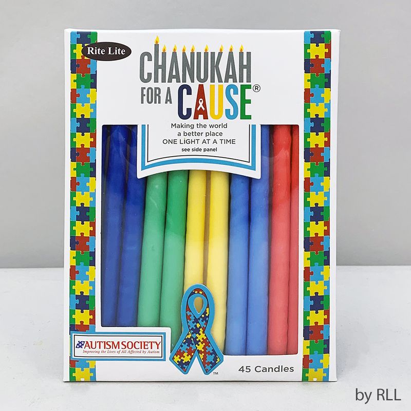 CHANUKAH FOR A CAUSE™, CANDLES FOR AUTISM, 45/BOX