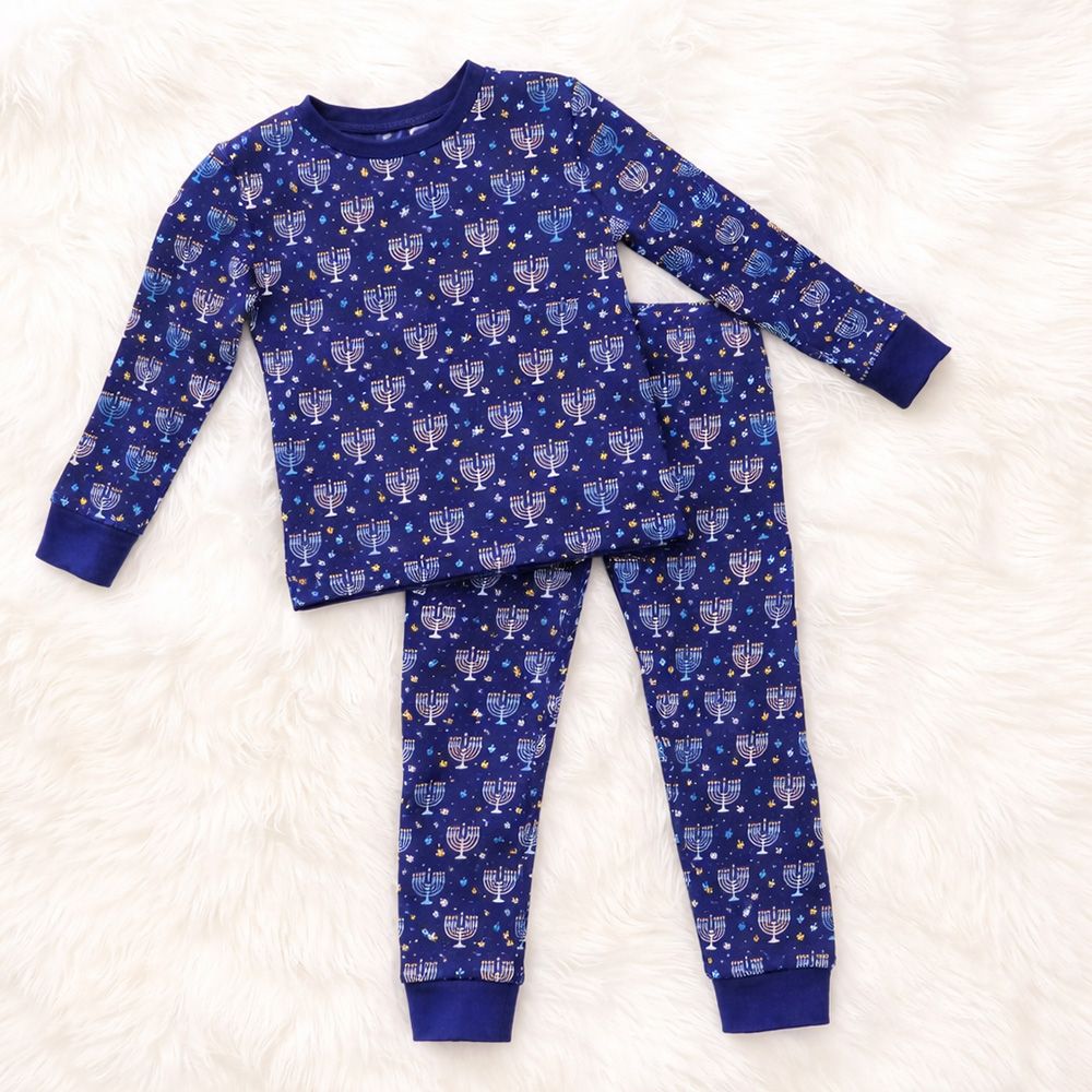 CHANUKAH KIDS PAJAMAS, 100% COTTON, SIZE 2T-3T, CARDED