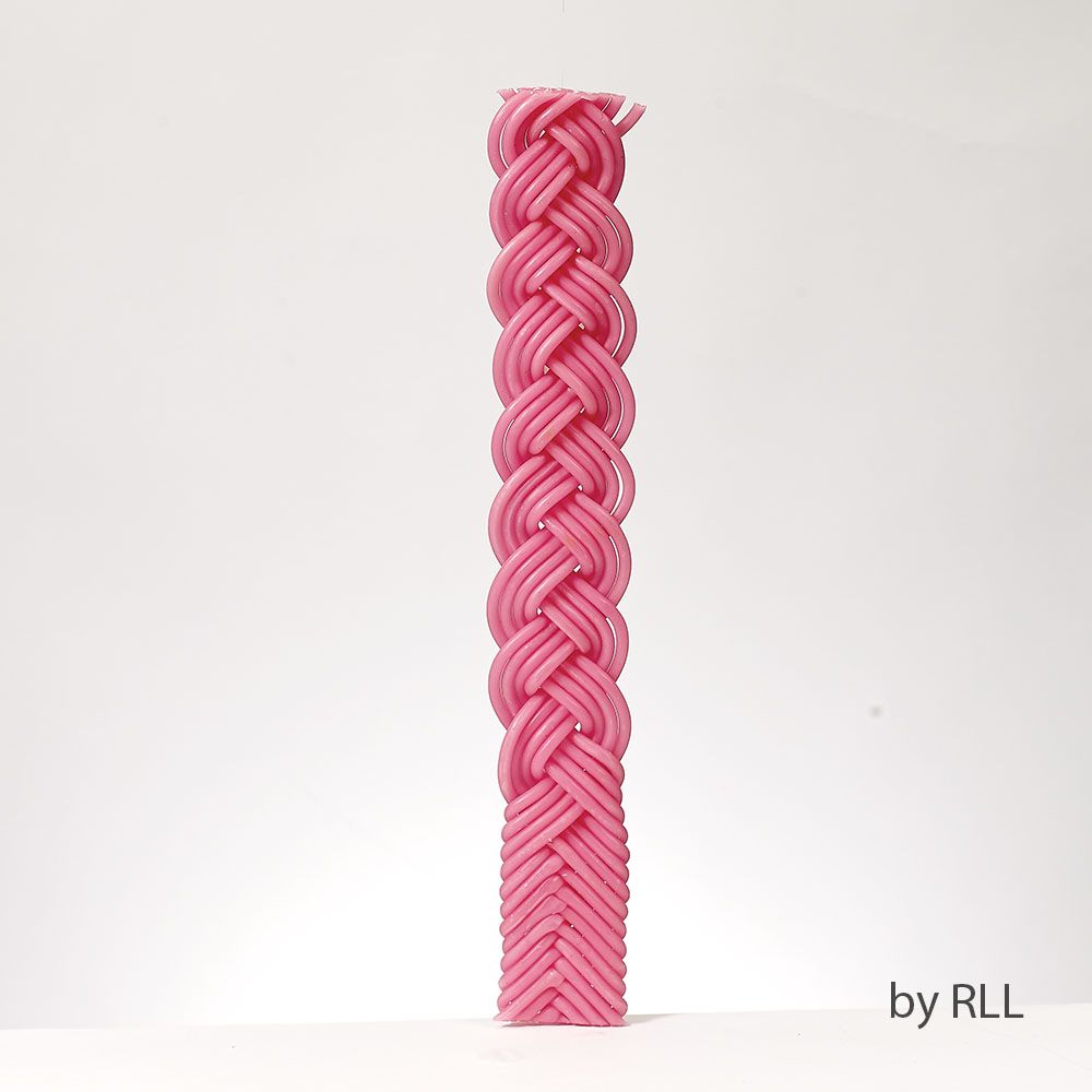 HAVDALAH CANDLE FOR A CAUSE,BEESWAX,BRAIDED, PINK, 11”,GIFTBOX