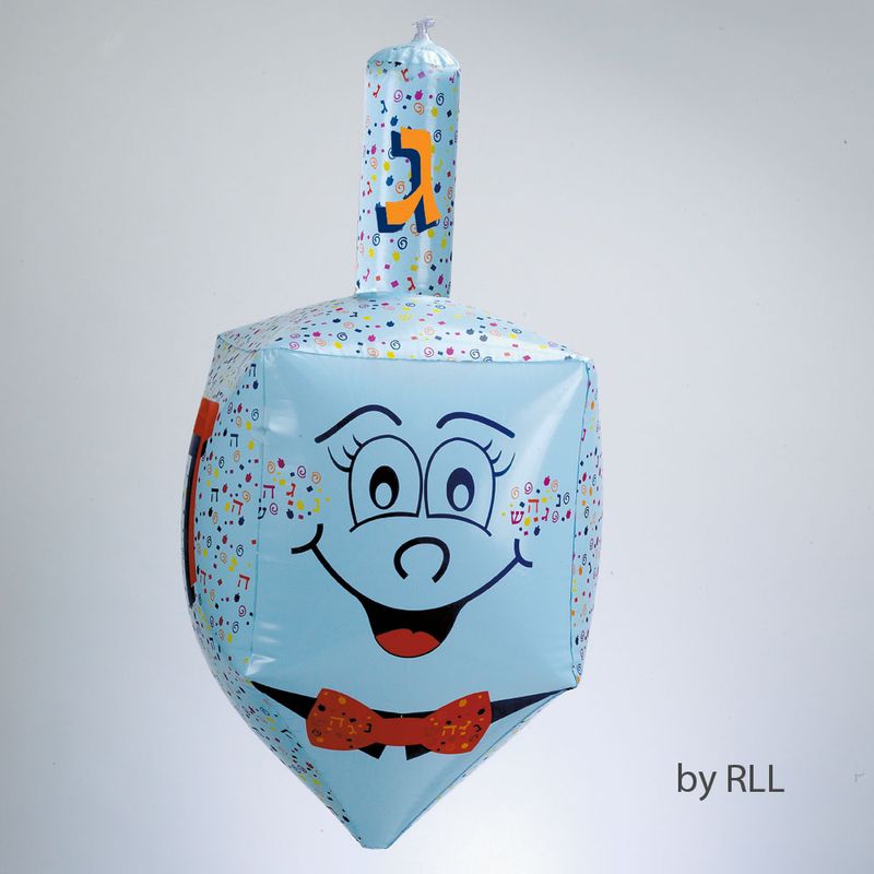 INFLATABLE DREIDEL, PVC, 24", HEADER