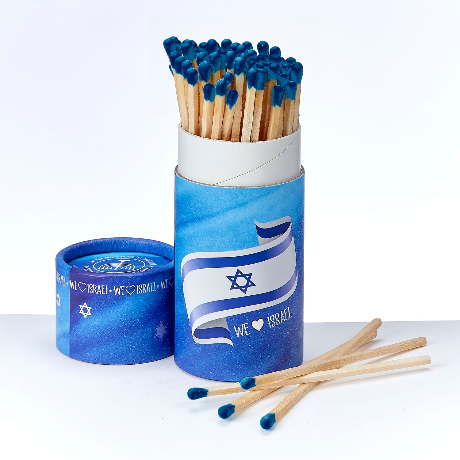 LONG MATCHES,"WE LOVE ISRAEL",4.25", 60/GIFT BOX, 12/DISPL