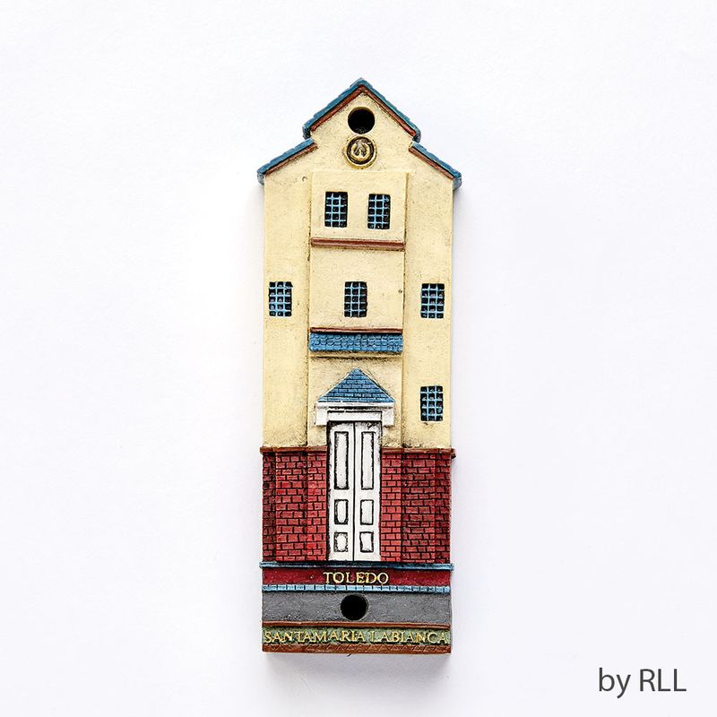 MEZUZAH, TOLEDO SYNAGOGUE REPLICA, RESIN, 4 1/2"