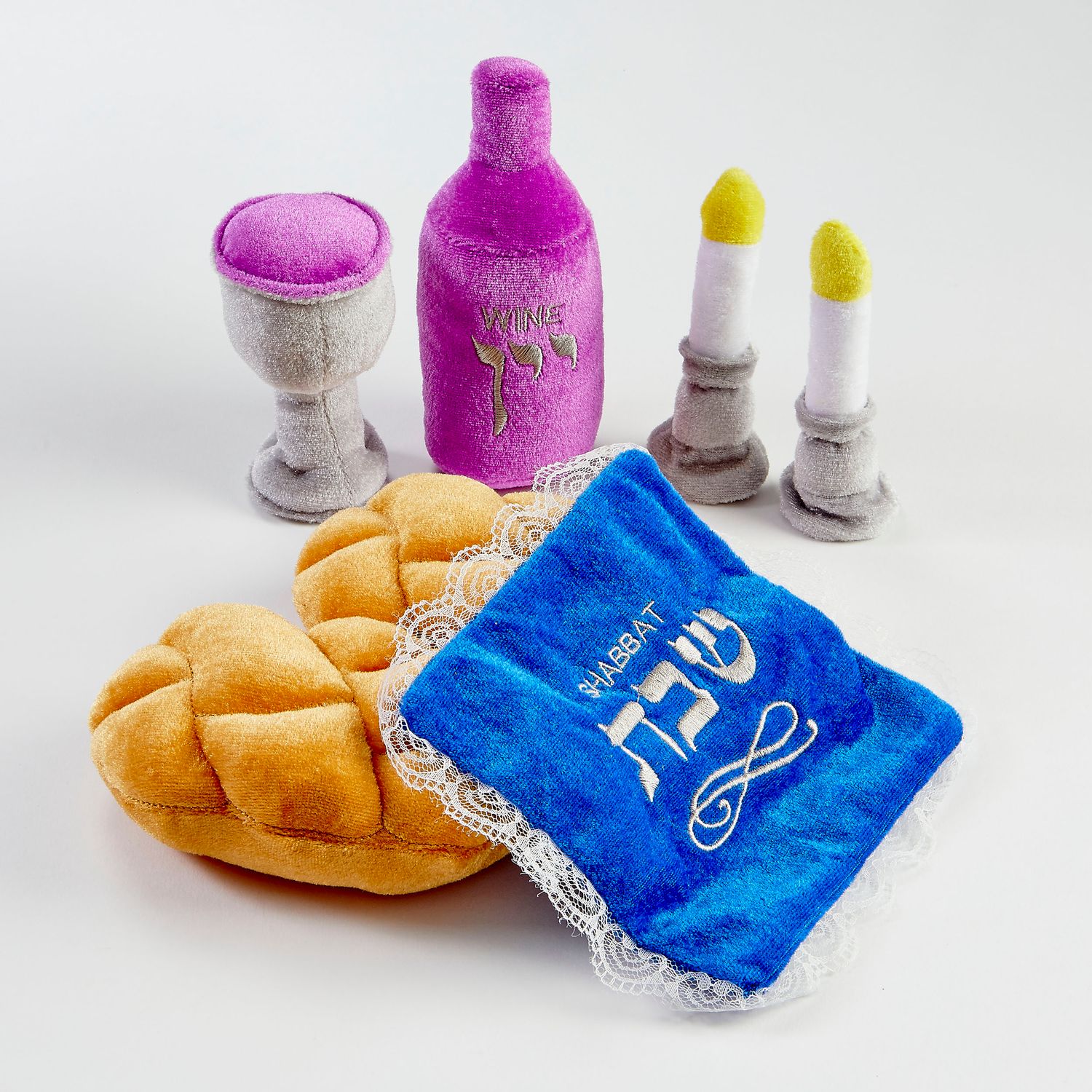 MY SOFT SHABBAT SET™ , PLUSH, 7PCS, 6", GIFT BOXED