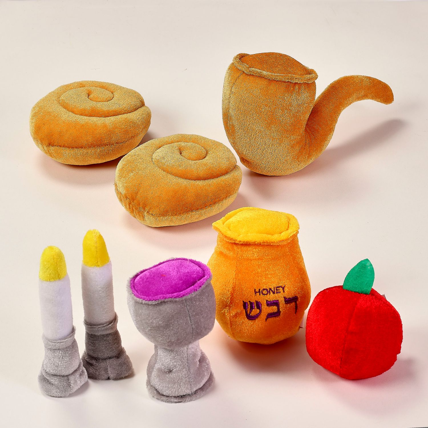 MY SUPER SOFT ROSH HASHANAH SET, PLUSH, 8PCS, 6", GIFT BOX