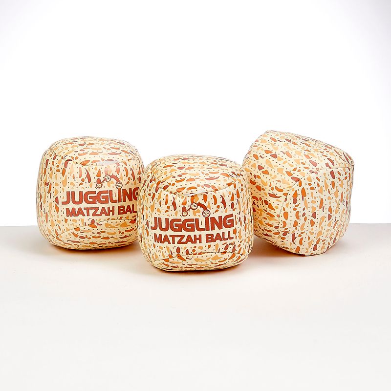 PASSOVER JUGGLING MATZAH BALLS, 3", SET OF 3, GIFT BOX