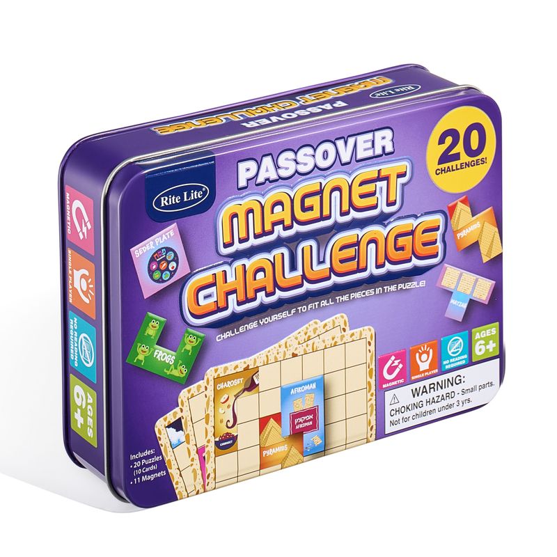 PASSOVER MAGNET CHALLENGE GAME, 6.25" X 4.5", COLLECTIBLE TIN