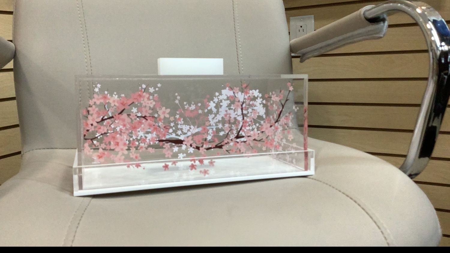 Cherry Blossom - Rectangle Cake Dome - Small