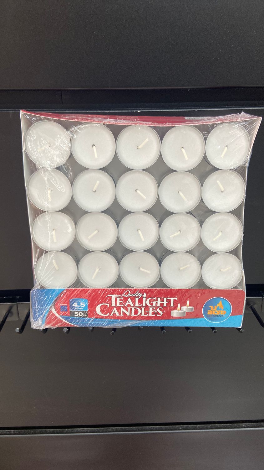 50pk. Tealights in Aluminum Cup - 4.5 Hour