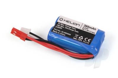 Rivos XS 7.4V 360mAh Li-ion Battery with JST