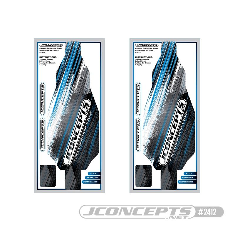 B6.1 Pre-Cut Chassis Protection Stickers (Pair)