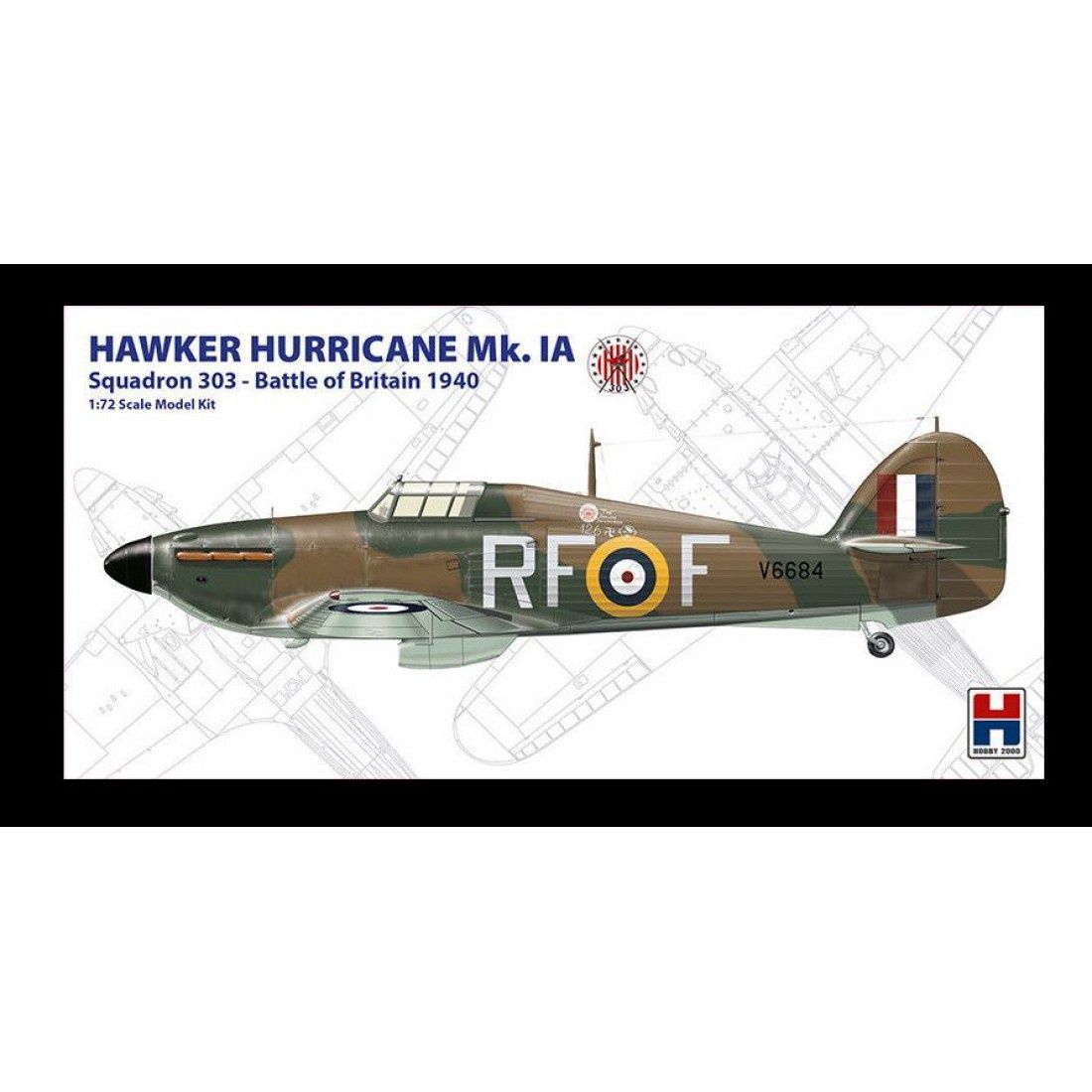 Aircraft Hobby 2000 1/72 Hawker Hurricane Mk.1A 303 Squadron
