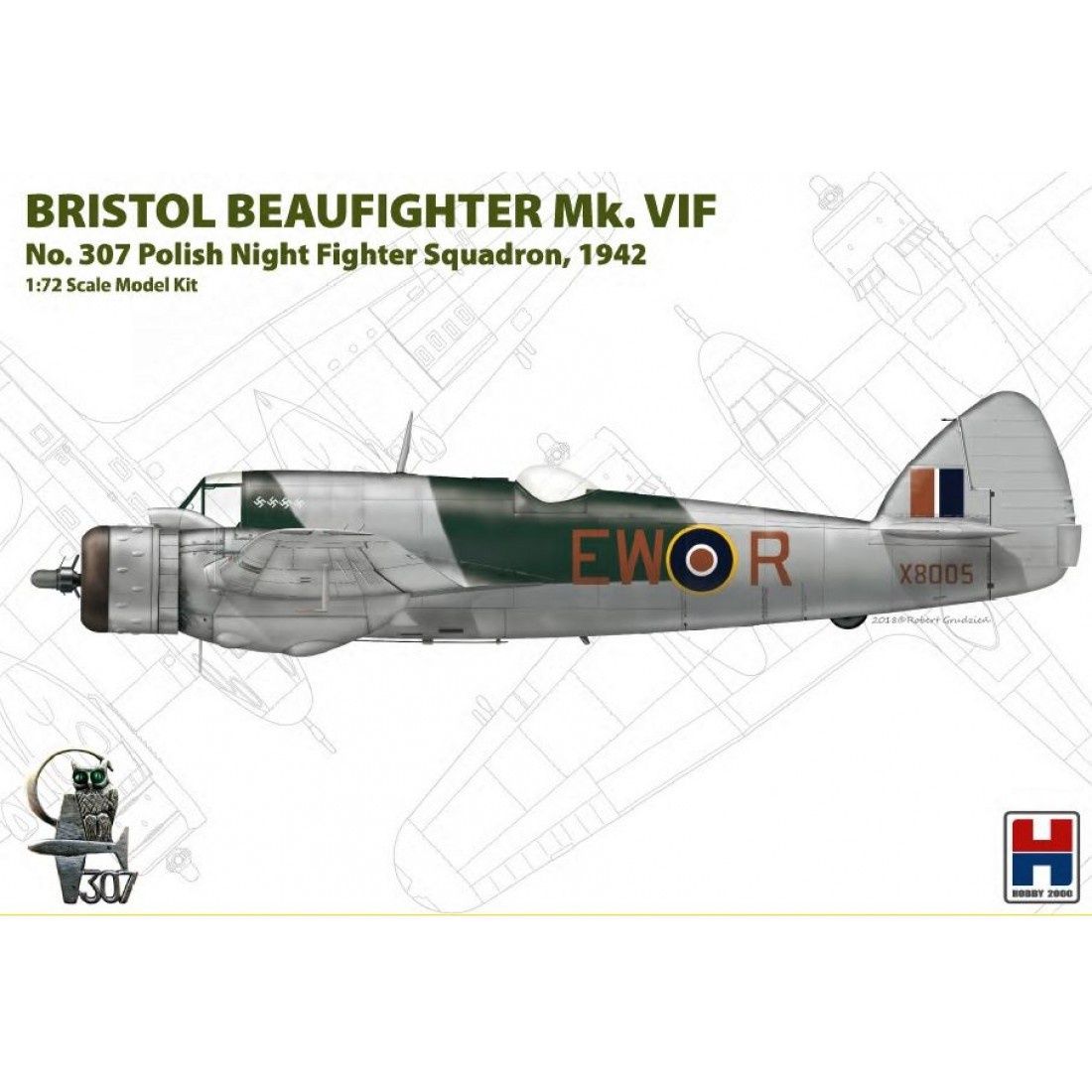 Aircraft Hobby 2000 1/72 Bristol Beaufighter Mk.VIf