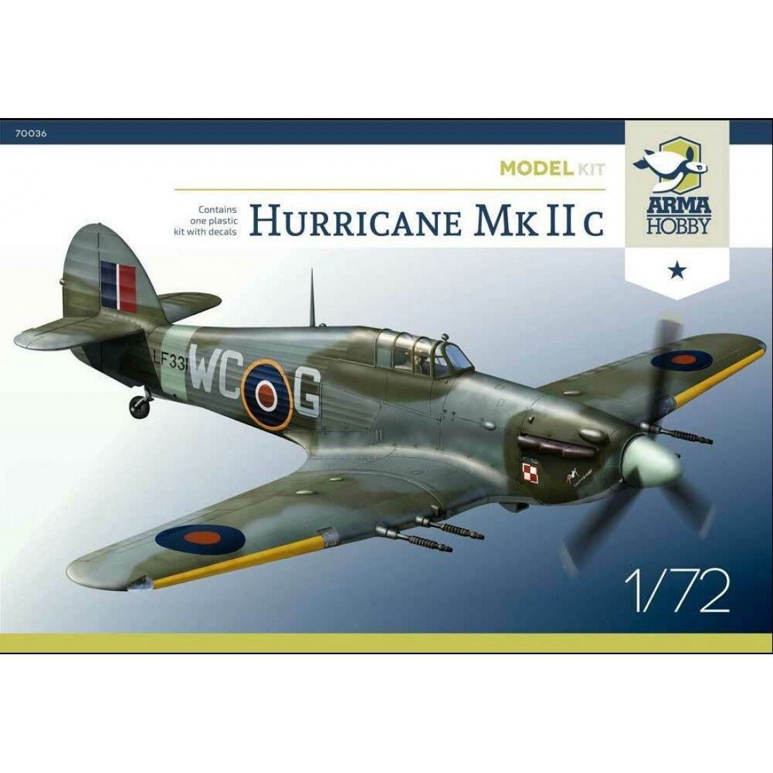 Aircraft Arma Hobby 1/72 Hawker Hurricane Mk.11c