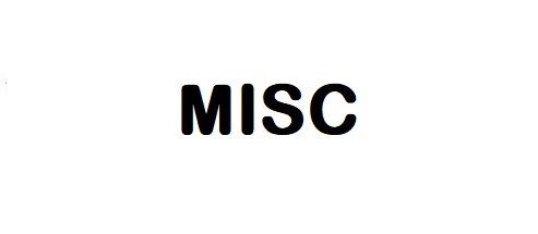 Miscellaneous