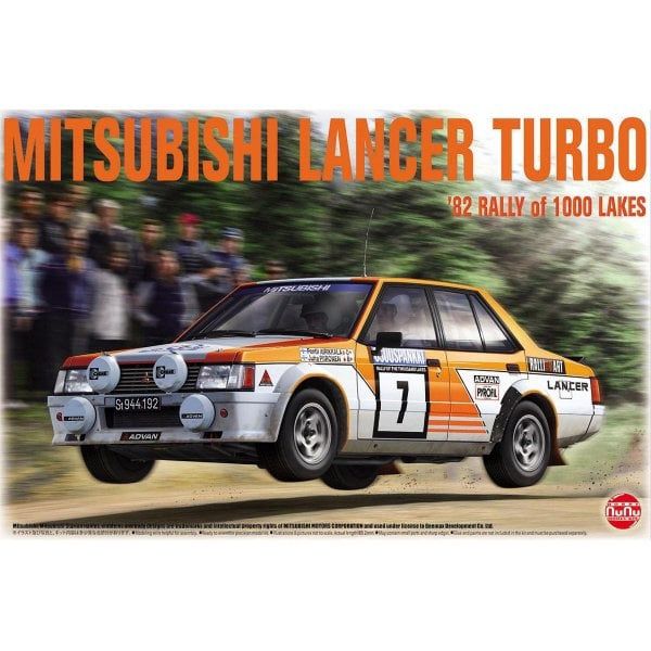 Cars, Bikes and Trucks Nunu Models 1/24 Mitsubishi Lancer Turbo 1982 Rally of 1000 Lakes