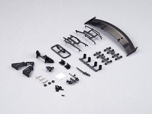 Wing, Mirrors, Wipers and Antenna Set for 1/10 TC Body