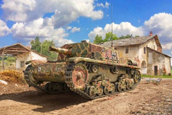 Military Italeri 1/35 Semovente M42 Da 75/18