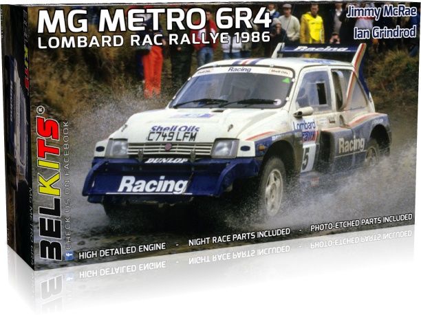 Cars, Bikes and Trucks Bel 1/24 MG Metro 6R4 Lombard RAC Rally 1986
