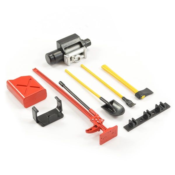 6 Piece Painted Tool Set (Red/Yellow)