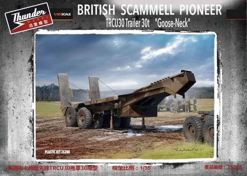 Military Thunder Models 1/35 Scammell Pioneer TRCU30 Goose Neck Trailer 30t