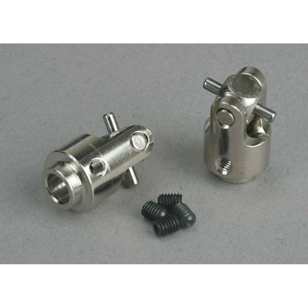 Differential output yokes, hardened Steel ( with U-joints) (2 pcs)