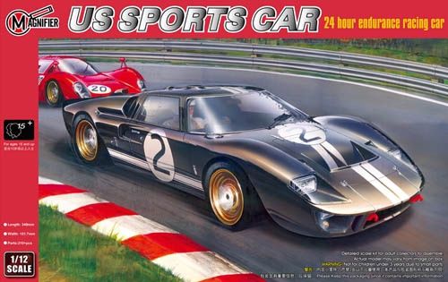 Cars, Bikes and Trucks Magnifier 1/12 Ford GT40 24 Hour Endurance Car