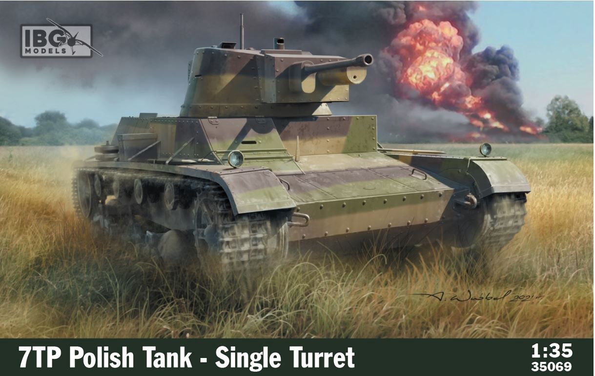 Military IBG 1/35 7TP Polish Tank (Single Turret Version)