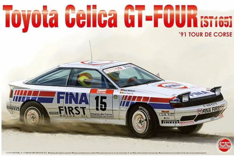 Cars, Bikes and Trucks Nunu Models 1/24 Toyota Celica GT-Four ST165 1991 Tour De Corse