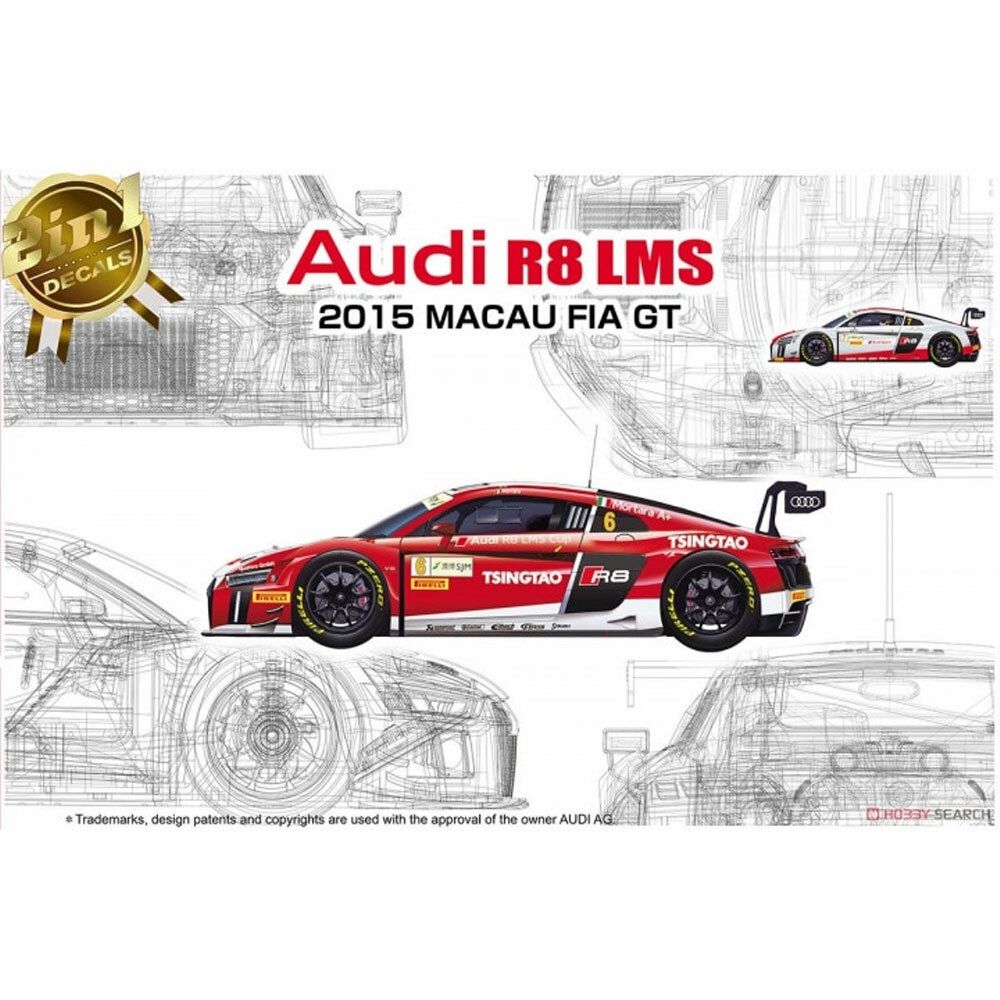 Cars, Bikes and Trucks Nunu Models 1/24 Audi R8 LMS 2015 Macau FIA GT