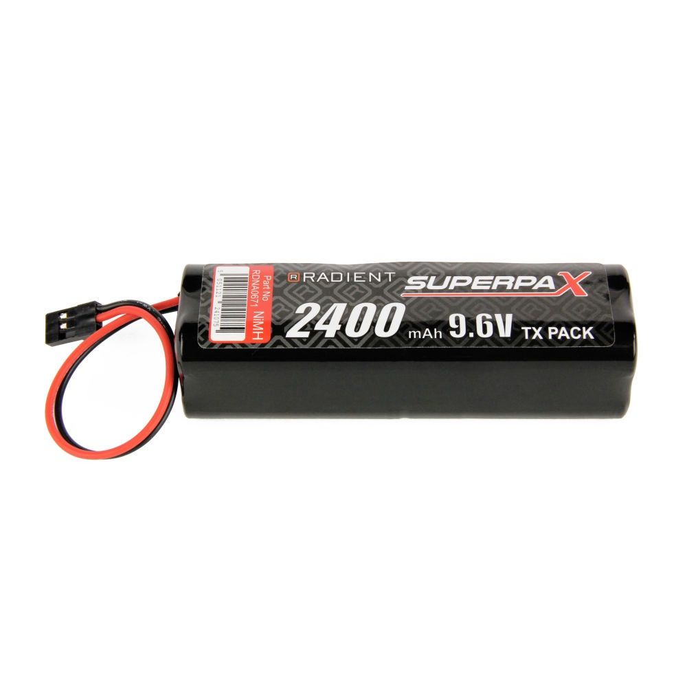 9.6V 2400Ah AA Square Pack with Futaba Connector