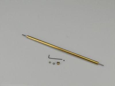 Fine Line Prop Shaft 7in M2/2mm Stainless 6mm dia Brass Tube