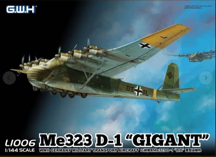 Aircraft Great Wall Hobby 1/144 Messerschmitt Me323 D-1 "Gigant"