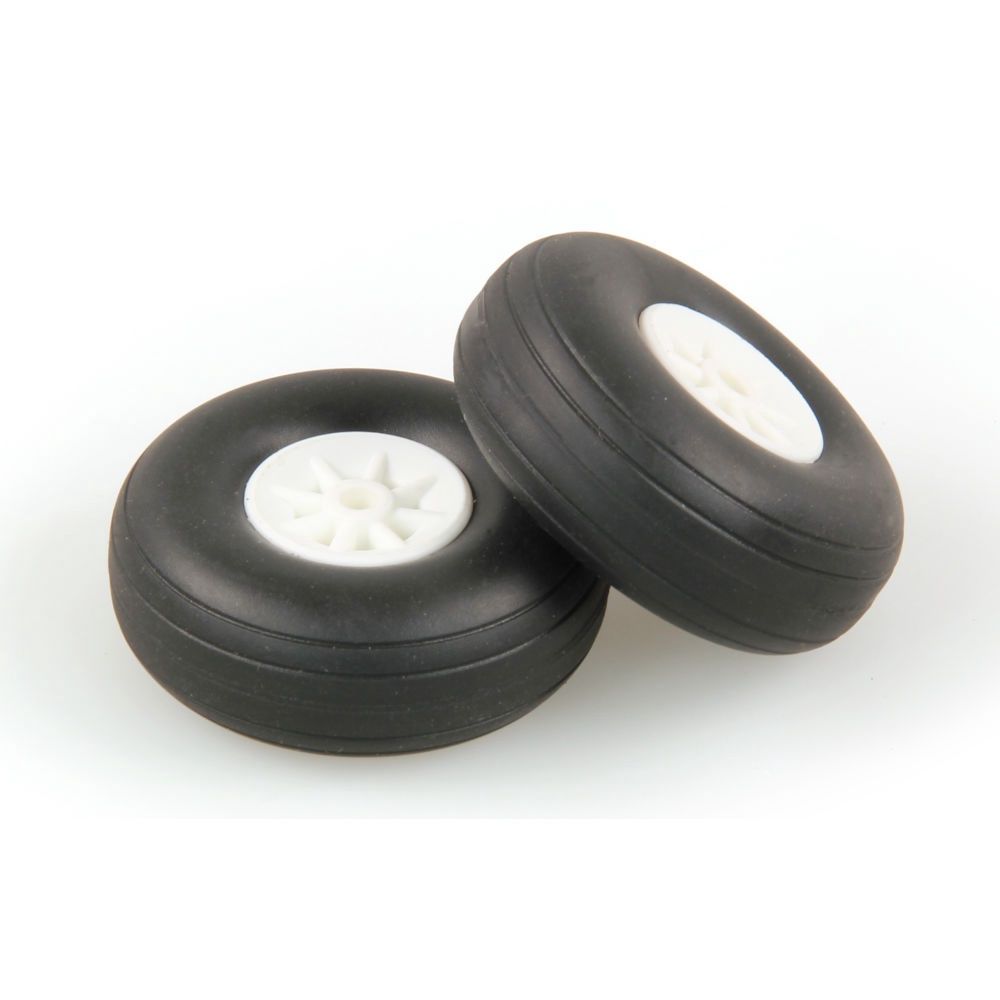 1.3/4in - (44mm) White Wheels (2pcs)